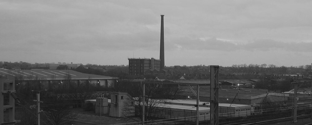 Dixon's Chimney in Carlisle viewed from the bridge
